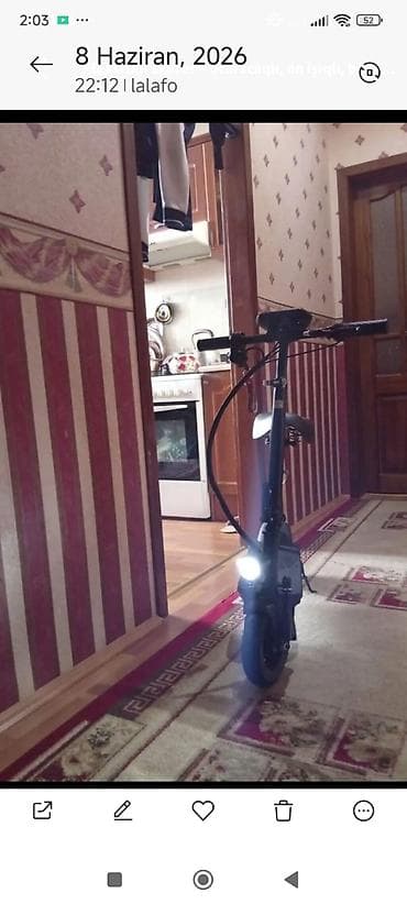 electric moped: Elektrik skuter – oturacaqlı, amortizatorlu Xüsusiyyətlər: - Ön və — 6
