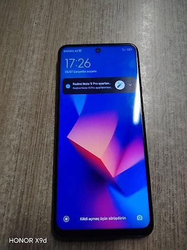 кнопкалы телефонлар: Xiaomi Redmi Note 9 Pro – smartfon - 6.67" Full HD+ ekran, mərkəzdə — 2