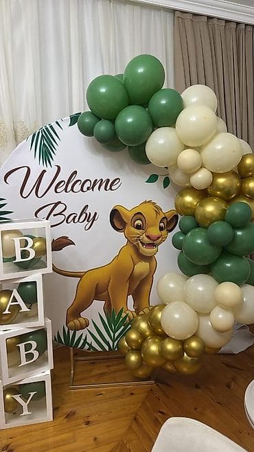 herif şarlar: Yeni doğulan körpə üçün fərdi dekor xidməti - Mövzuya uyğun fon — 2