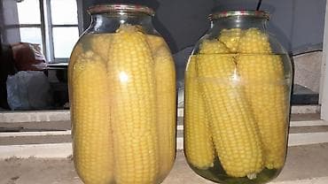 qara perde: Məhsul: Ev şəraitində hazırlanmış qarğıdalı konservləri Təsvir: - — 1