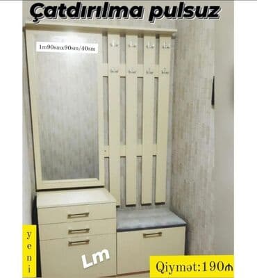 стенки для зала: Düz dolab, Dəhliz dolabı — 1