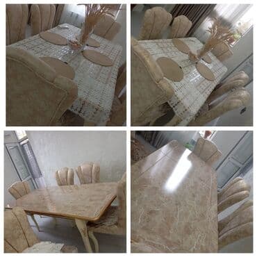 işlənmiş stol stul dəsti sumqayit: 8561 //& Lamie Masa desti satilir ENDIRIM OLDU Qiymet 500 azn — 1