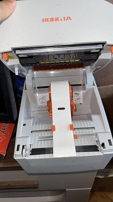 barkod printeri: Az işıənmişRongta RP411 etiket printeri - Növ: Termal etiket printeri — 2