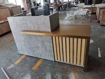 офисная мебель в баку: RESEPTION MASA 	•	Ölçü: 1 m [ İstəyə Görə Artırmaq olur ] 	•	Arxa — 2