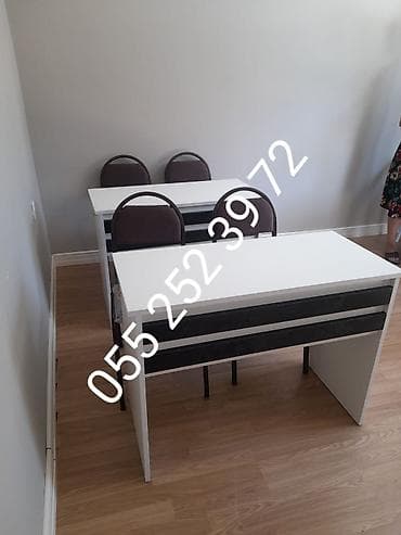 qardaşlar mebel: Oğlan və qız üçün, Yeni, Siyirməsiz, Yazı masası, Stullar ilə — 4