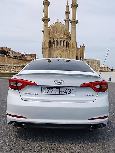 265 75 16: Hyundai Sonata Sport – ağ rəngli, zərif və komfortlu sedan.masnin 2015 — 2