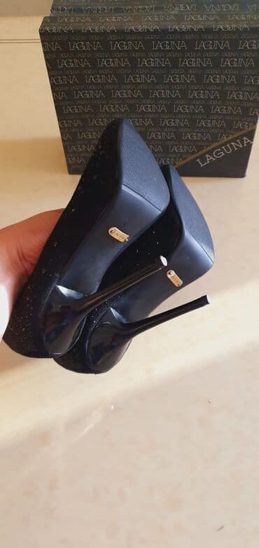 женские шлепанцы на каблуке: Туфли, Размер: 38.5, Б/у — 6