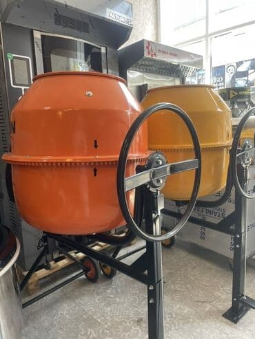 купить бетономешалку бу: 200 LT -850 azn (0/ faz) 400 LT -3200 azn (3 faz). WOKIN brendinin — 8