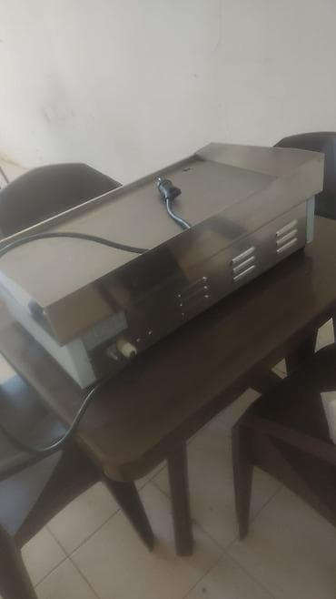 turk qaz sobası: Elektrik planşa/grill plitəsi – peşəkar mətbəx üçün - Paslanmayan — 4