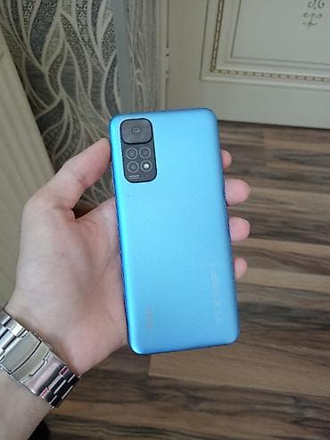 s21 telefon: Redmi Note 11S, 128 GB, rəng - Göy, Barmaq izi, İki sim kartlı — 3