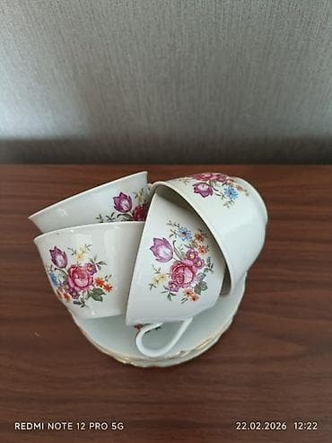 bezekli adlar: Nahar dəsti, rəng - Ağ, Farfor — 4