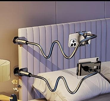 Техника и электроника: Universal çevik telefon planşet tutacağı – masa, çarpayı və divar üçün — 1