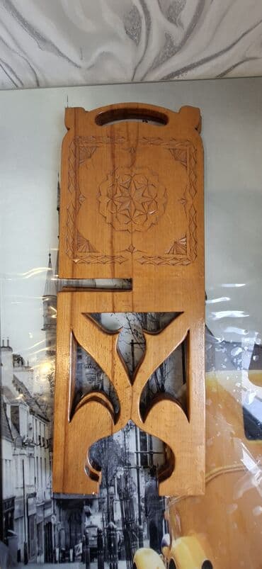 Tar: 🕌 Taxta Quran altlığı – RƏHƏL 🕌 Əl işi, möhkəm və zərif oyma naxışlı — 3