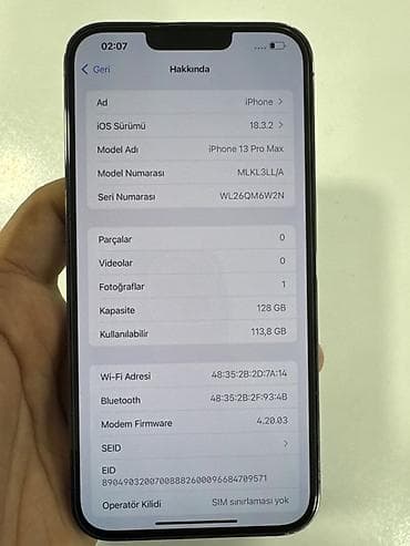16 pro max ikinci el: IPhone 13 Pro Max, 128 GB, Graphite, Face ID — 7