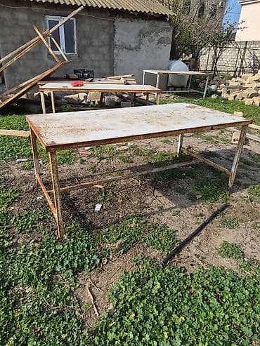 yigilib acilan stollar: Açılmayan, Metal, Dördbucaq masa — 1