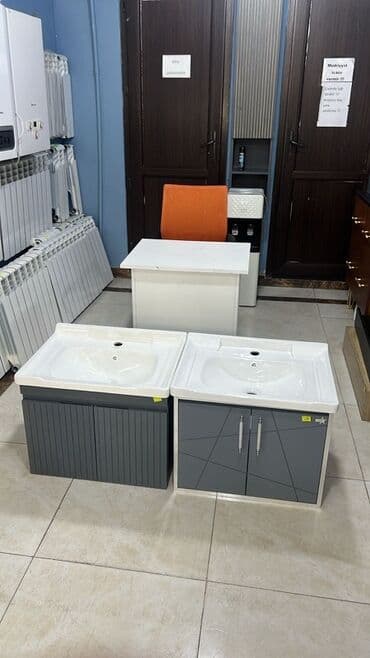 moydadır sederek: Bu dəbli vanna otağı dəsti, müasir dizaynı ilə seçilir. Dəstə güzgülü — 5