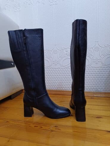 çəkmə: Çəkmə, Ölçü: 38, rəng - Qara, Yeni — 3