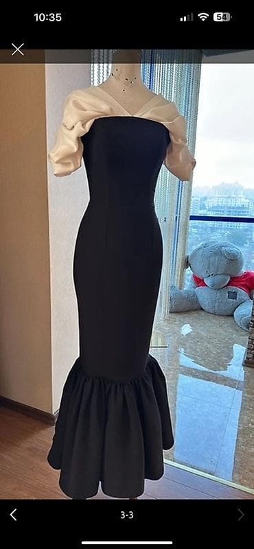 qara donlar: Qara qolu yoxdur, ancag ag ustsur Zərif axşam/libas - Rəng: qara, üst — 2