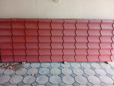 ev fasad boyalari: Metal dam örtükləri, rəng - Bordo — 5