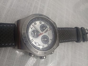 bakida saat: Qol saatı, Swatch, rəng - Gümüşü — 4