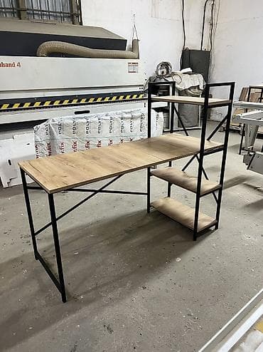 kitab stol: Künc masa, Polkalı, Siyirməsiz, Türkiyə, Metal, Kredit yoxdur — 2