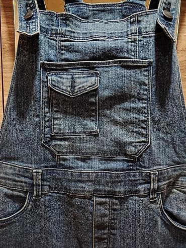 Dəstlər: Cins kombinezon - Model: klassik bib-overall (süpürgəçi tipli), düz — 4