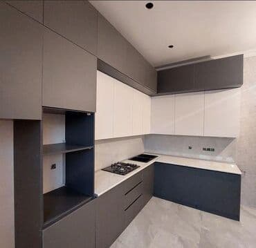 кухонный гарнитур бу: Sifarişlə mətbəx dəsti, Özü çəkən petlələr, MDF, Kredit var, Pulsuz çatdırılma — 3