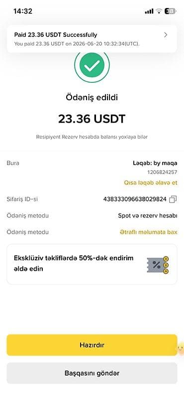 klon sifarisi: Baxın Any Unboxingdən etdiyim çıxarışlarımın bir qismi. Xidmət: USDT — 2