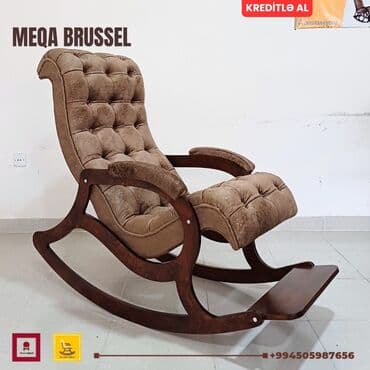 диван и кресло: Новый, Кресло-качалка, Ткань, Есть кредит, Бесплатная доставка в черте города — 5