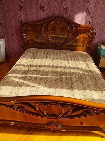barokko: İşlənmiş, İkinəfərlik çarpayı, Bazasız, Matras ilə, Siyirməsiz — 2