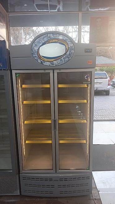 eynək vitrin: İki qapılı vitrin soyuducu - Şüşə qapılı, içəridən LED işıqlandırma - — 1