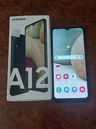 apple 8: Samsung Galaxy A12, 64 GB, rəng - Qara, İki sim kartlı — 2