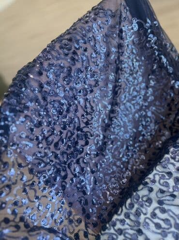 толстовочный флис это: Məhsul: Payetli tül parça - Material: incə, şəffaf tül əsasında sıx — 1