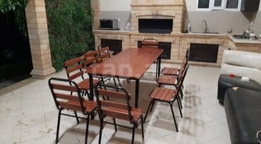 stol stul işlenmiş: Yeni, Dördbucaq masa, Açılmayan, Azərbaycan — 4