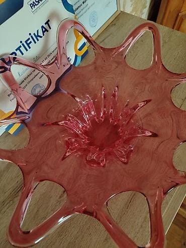 meyve qabı: Şüşə dekorativ dəst – 3 hissə ENDİRİM OLACAQ!!! - Material: qalın — 2