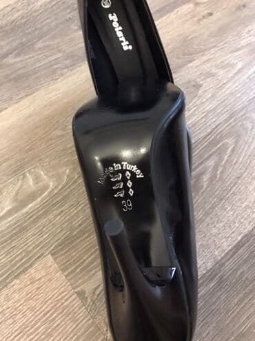 ботильоны высокий каблук: Brend: Polaris Model: Klassik qadın tuflisi - Rəng: qara, parlaq - — 6