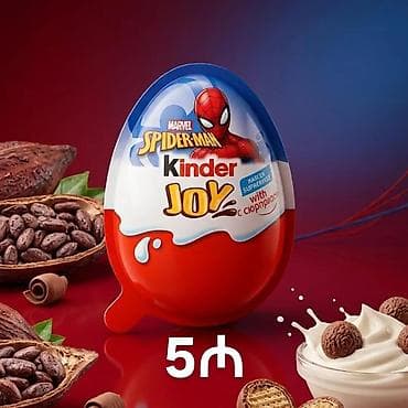 Məhsul: Kinder Joy – Marvel Spider‑Man seriyası - İçlik: İki bölməli