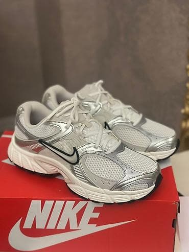Nike uniseks idman/gündəlik krosovkalar - Model: ağ–gümüşü rəng — 4