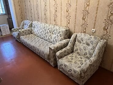 divan və kreslo: Mebel dəsti – 1 divan + 2 kreslo - Tərkib: uzun üçnəfərlik divan və — 1