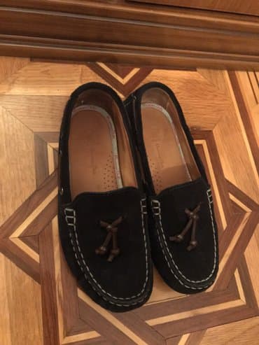 uşaq ağ krossovkaları: Massimo duti,mokasin,geyinilib,tund goy rengde,35 razmer — 2