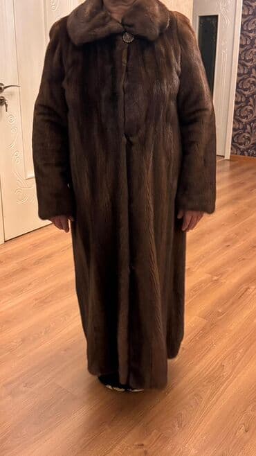 Alfa Romeo: Qadın üçün uzun kürk palto - Material: təbii sıx tüklü, yumşaq — 2