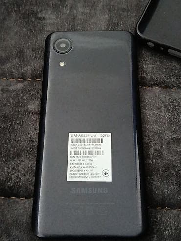 Samsung Galaxy A03, 32 GB, rəng - Qara, İki sim kartlı