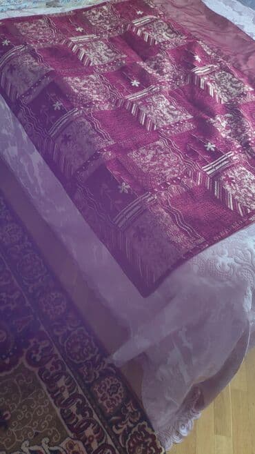 Pərdə və tüllər: İşlənmiş, Pərdə, rəng - Qırmızı, Ünvandan götürmə — 5