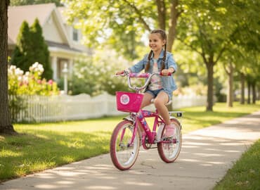 uşaq kalyeskası: Uşaq velosipedi – 16 düym təkərlər Xüsusiyyətlər: - Çəhrayı-ağ — 4