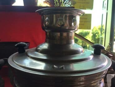 sazz internet qiymeti: Təzədi̇r ağ dəmkeşlər üzərinə çaydan qoymaq üçün samovar odluğunun — 9