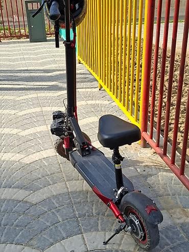 Elektrik nəqliyyatı: Elektrik skuter – oturacaqlı, güclü asqılı və iki farali max suret 60 — 2