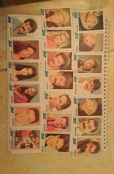 tom vaza: Minti saqqiz kağizlari seriyasından retro ulduz stikerləri/karikatura — 2