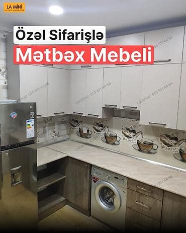 ag masa: Sifarişlə mətbəx dəsti, Özü çəkən petlələr, Sadə laminat, Kredit yoxdur — 1