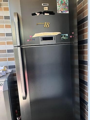 mikrafonlarin satisi: 2 qapılı Beko Soyuducu Satılır, rəng - Gümüşü — 1