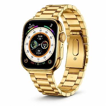 Kateqoriya: Smart saatlar Brend: No Brand Model: AW-8 Ultra Watch Gold — 1